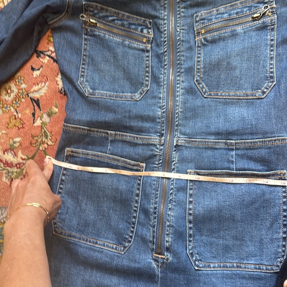 Free People Blue Denim Jumpsuit - Picture 6 of 6